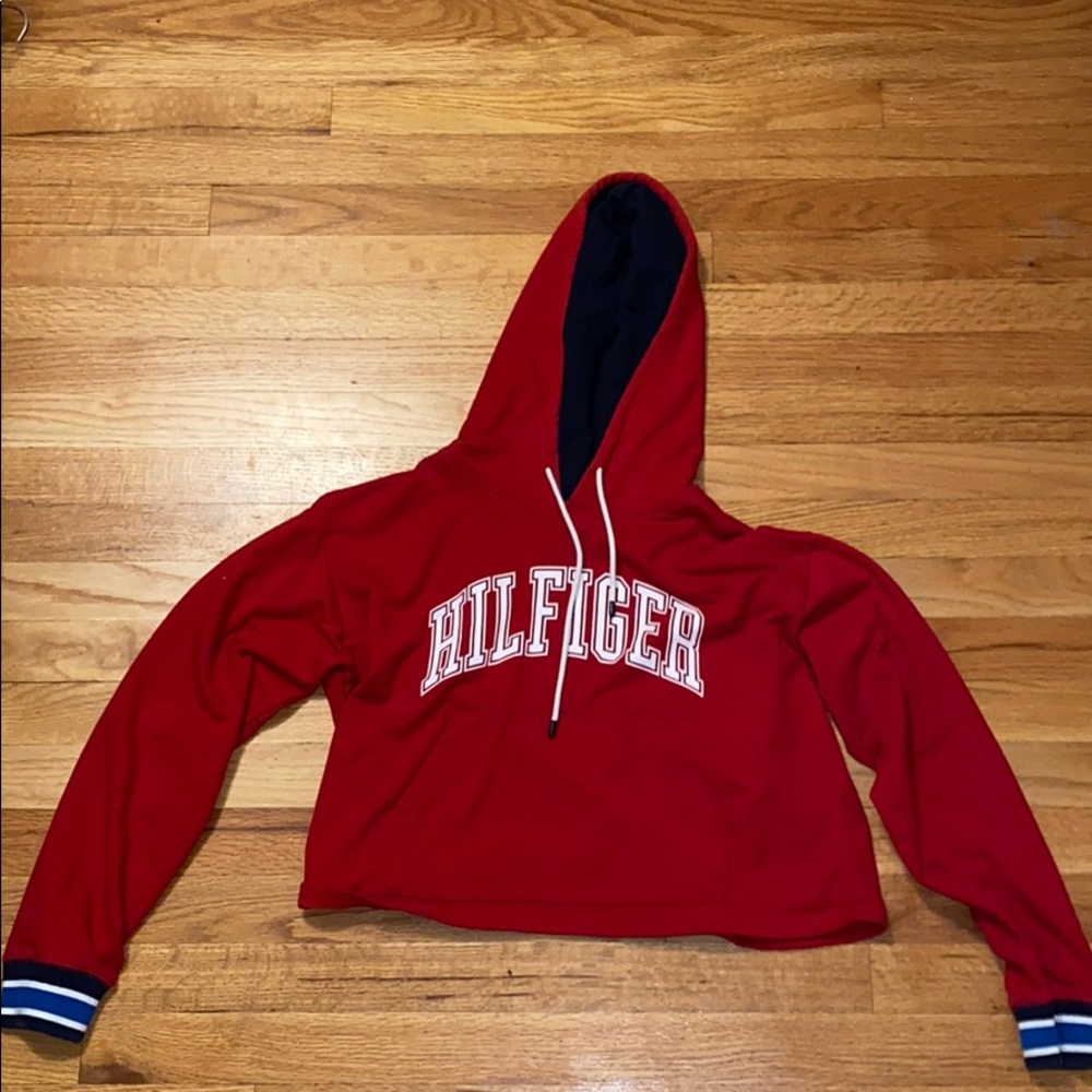 cropped Tommy hoodie